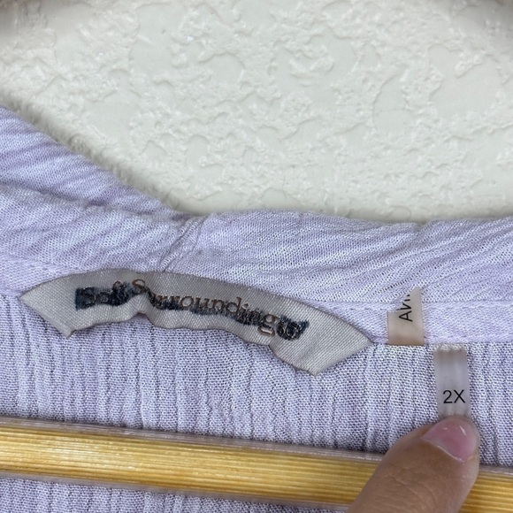 Soft Surroundings Ribbed Cowl Neck Long Sleeve Pullover Top Size 2X Women - Picture 9 of 11